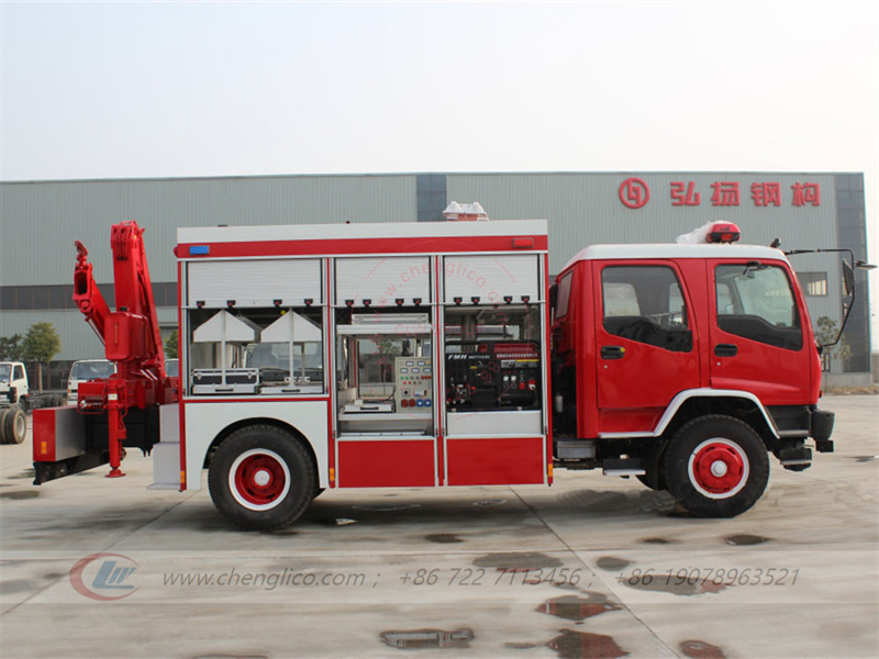Emergency Rescue Fire Truck Isuzu