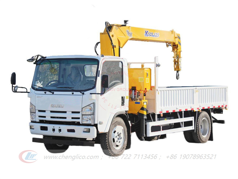 Isuzu crane truck NPR