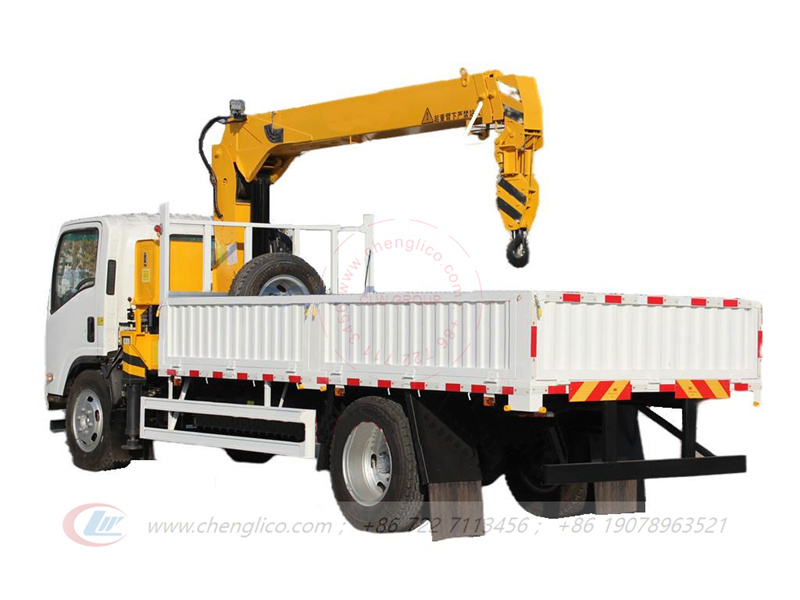 Isuzu crane truck NPR