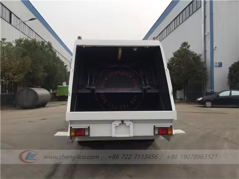 Isuzu trash truck rear loader