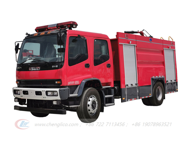 Isuzu nuevos camiones de bomberos acu&aacute;ticos FVR